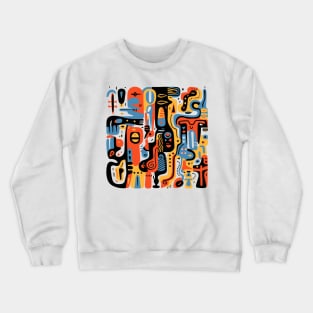 Mid Century Abstract Jazz Crewneck Sweatshirt